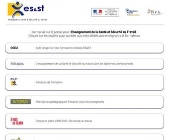 ESST-Inrs.fr(Enseigner la Sant) Screenshot