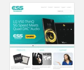 Esstech.com(ESS Technology) Screenshot