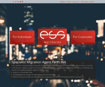 Essworldwide.com.au(ESS Worldwide) Screenshot