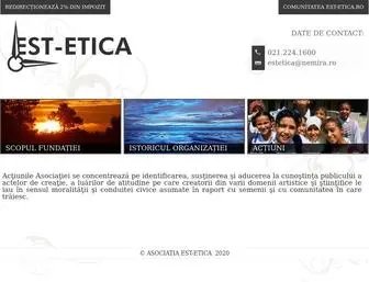 EST-Etica.ro(Acţiunile Asociaţiei se concentrează pe identificarea) Screenshot