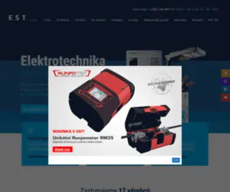 EST-Praha.cz(Prodejce elektromateriálu a elektroinstalačního materiálu) Screenshot