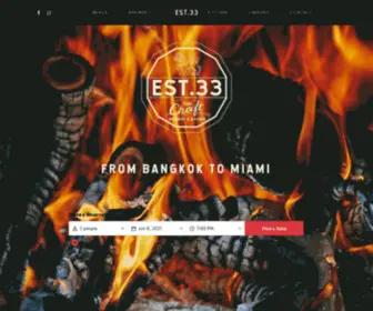 EST33.us(The first craft brewery and restaurant in Brickell City Centre. Est. 33) Screenshot