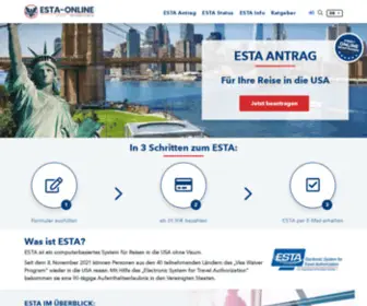 Esta-Online.org(ESTA Antrag) Screenshot