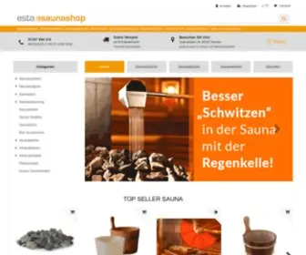 Esta-Saunashop.de(ESTA Saunashop) Screenshot