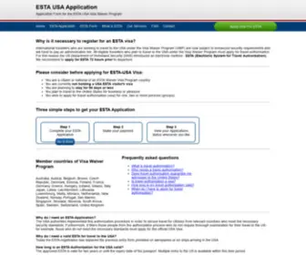 Esta-SBP-DHS-GOV.us(ESTA USA visa application online form) Screenshot