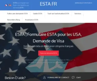 Esta.fr(Formulaire ESTA pour les USA) Screenshot