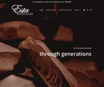 Estachocolates.com(Esta Chocolates) Screenshot