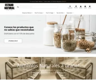 Estadonatural.com.mx(Tienda de Alimentos Naturales y Productos Orgánicos a Granel) Screenshot