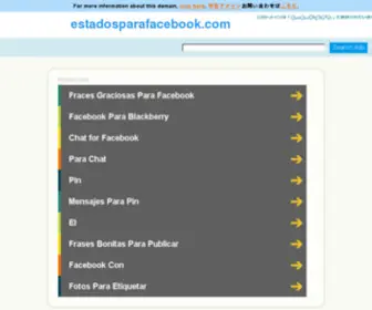 Estadosparafacebook.com(ESTADOS PARA FACEBOOK) Screenshot