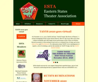 Estafestival.org(Eastern States Theater Association) Screenshot