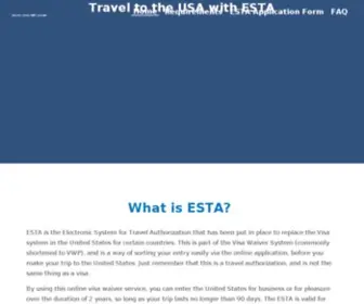 Estaform.org(ESTA Visa) Screenshot