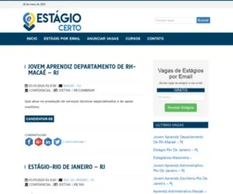 Estagiocerto.com.br(Estagio Certo) Screenshot