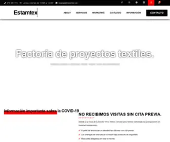 Estamtex.cat(Simplemente el sitio de referencia en Mataró en proyectos textiles) Screenshot