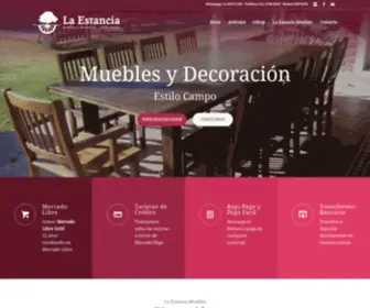 Estancia-Muebles.com.ar(Muebles Estilo Campo) Screenshot