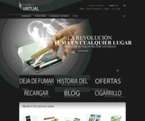 Estancovirtual.es(Compra cigarrillo electronico y accesorios) Screenshot