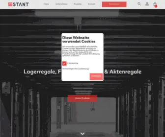 Estant.de(Lagerregale und Palettenregale mit 5 Jahren Garantie) Screenshot