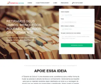 Estantedacultura.com.br(Coleta gratuita de livros) Screenshot