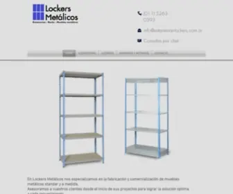 Estanterias-Lockers.com.ar(LOCKERS METÁLICOS) Screenshot