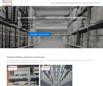 Estanteriaschile.cl(Estanterías Metálicas) Screenshot
