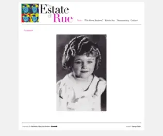 Estateofrue.com(The Estate of Rue) Screenshot