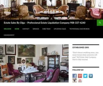 Estatesalesbyolga.com(Union County NJ Estate Sale Company and Auction Liquidator Located in Cranford) Screenshot