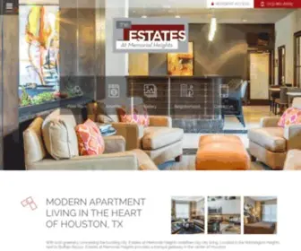 Estatesatmemorial.com(Estates at Memorial Heights Apartment Homes) Screenshot