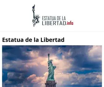 Estatuadelalibertad.info(ESTATUA DE LA LIBERTAD) Screenshot