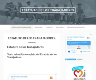 Estatutodelostrabajadores.com(Estatuto de los trabajadores) Screenshot