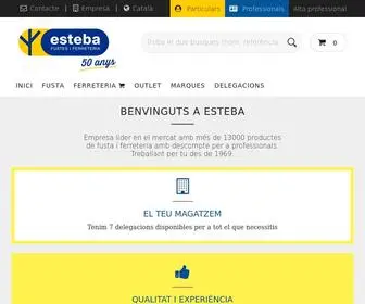 Esteba.com(Fustes Esteba) Screenshot