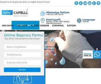 Estecapelli.com(SAÇ EKİMİ VE ESTETİK CERRAHİ MERKEZİ) Screenshot