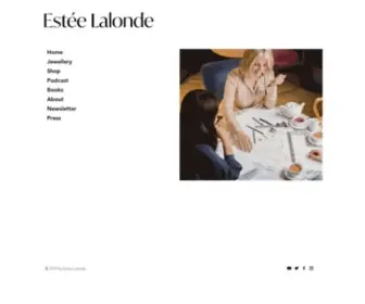 Esteelalonde.com(Estée Lalonde) Screenshot