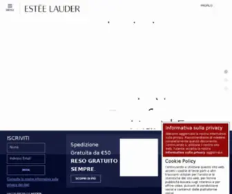 Esteelauder.it(Estée Lauder Official Site) Screenshot