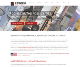 Esteem.com(Industrial Wireless Ethernet/Serial Radios) Screenshot