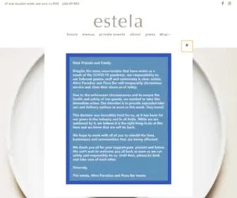 Estelanyc.com(ESTELA l New York Restaurant) Screenshot