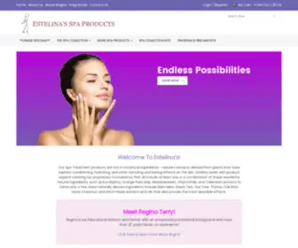 Estelinas.com(Estelina's Spa Products) Screenshot