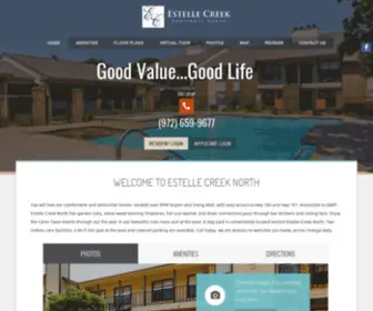 Estellecreek.com(Estelle Creek North) Screenshot