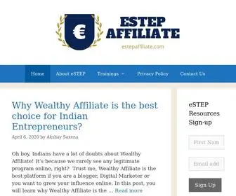 Estepaffiliate.com(E-STEP Affiliate-Let's take 1st entrepreneurial Step) Screenshot