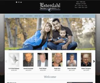 Esterdahl.com(Esterdahl Mortuary and Crematory) Screenshot