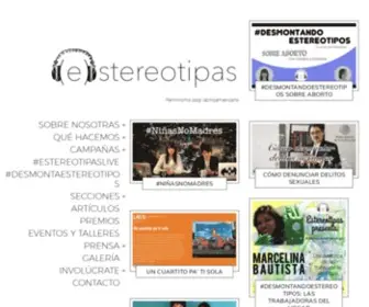 Estereotipas.com(Feminismo pop latinoamericano) Screenshot