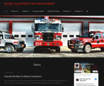 Esterfire.org(Your CommUNITY Fire Department) Screenshot