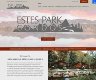 Estesparkcondos.com(Estes Park Condos features three beautiful and secluded properties) Screenshot
