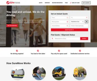 Estessuremove.com(Reliable, Self-Move Rental Truck Trailer Moving Company) Screenshot