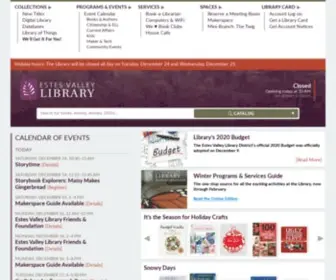 Estesvalleylibrary.org(Estes Valley Library) Screenshot