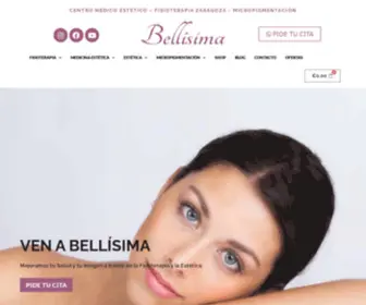 Esteticabellisima.es(Centro de Estética en Zaragoza) Screenshot