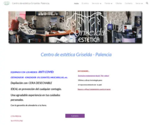 Esteticagriselda.com(Centro de estetica en Palencia salon belleza Griselda depilacion laser maquillaje) Screenshot