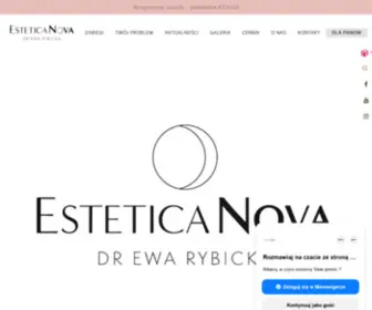 Esteticanova.com.pl(Estetica Nova dr Ewa Rybicka Klinika Medycyny Estetycznej) Screenshot