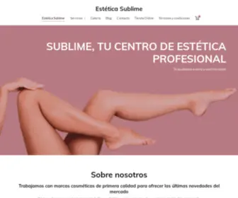 Esteticasublime.es(Estética) Screenshot