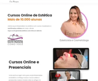 Esteticistacomovoce.com.br(Cursos de Estética) Screenshot