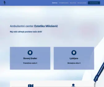 Estetika-Milosevic.si(Estetika Milošević) Screenshot