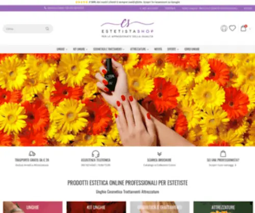 Estetista-Shop.it(Prodotti Estetica Online Professionali per Estetiste) Screenshot